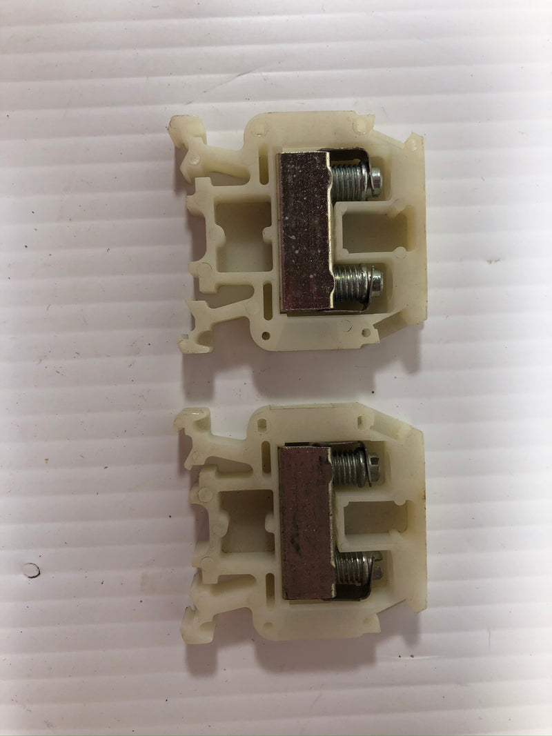 Allen-Bradley 1492-HM3 Terminal Block White - Lot of 2