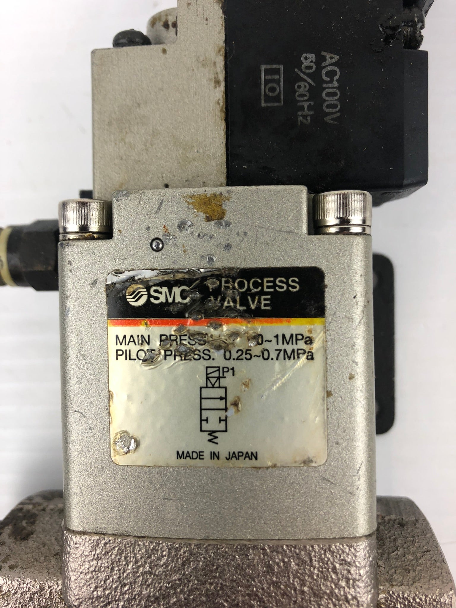 SMC VO307-1DZ Solenoid Valve with Process Valve 100VAC 50/60 Hz #20