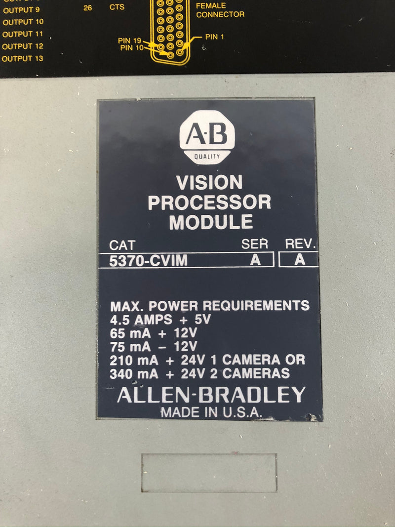 Allen-Bradley 5370-CVIM Vision Processor Module Series A