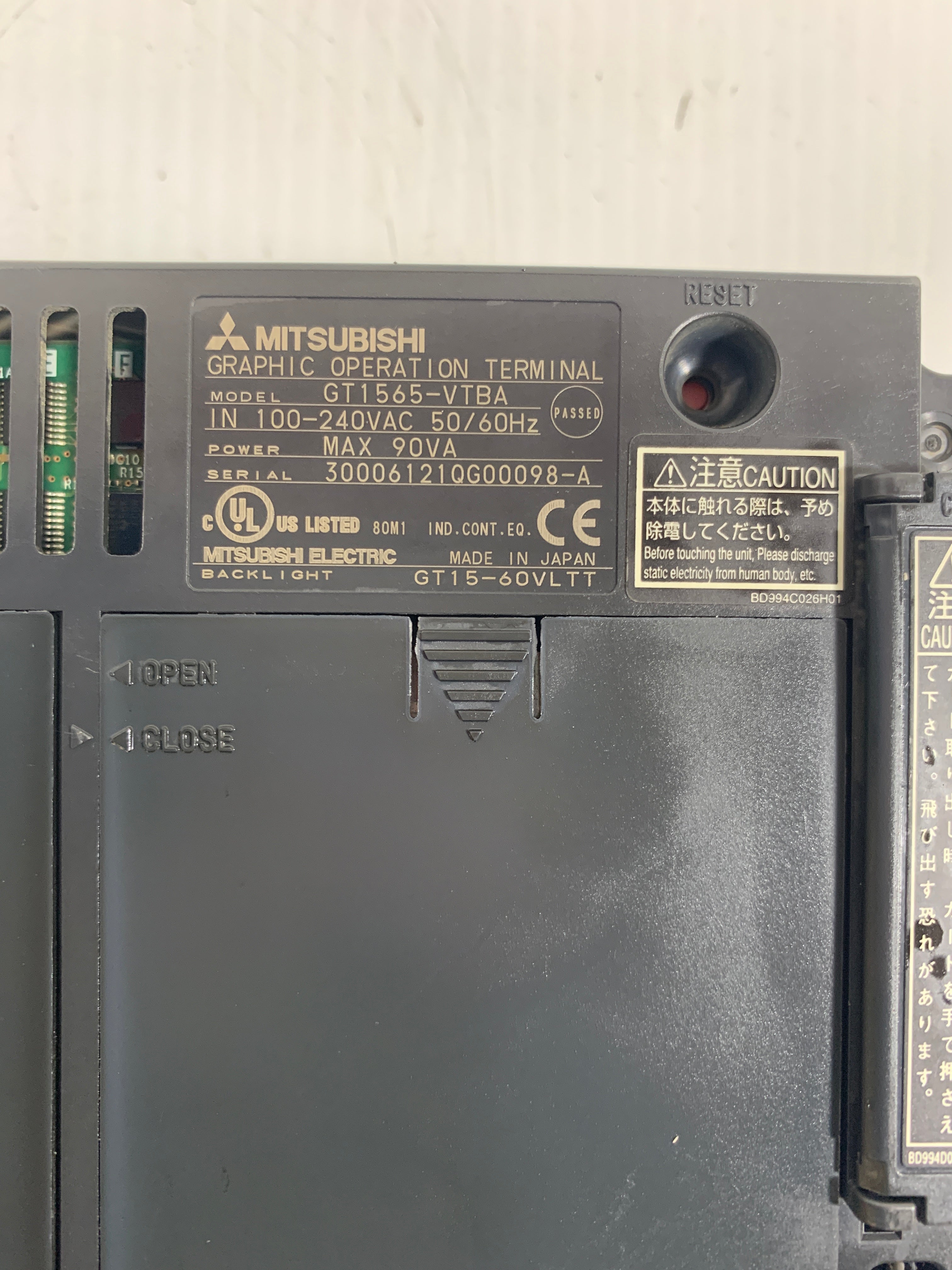 Mitsubishi Graphic Operation Terminal GT1565-VTBA GOT1000