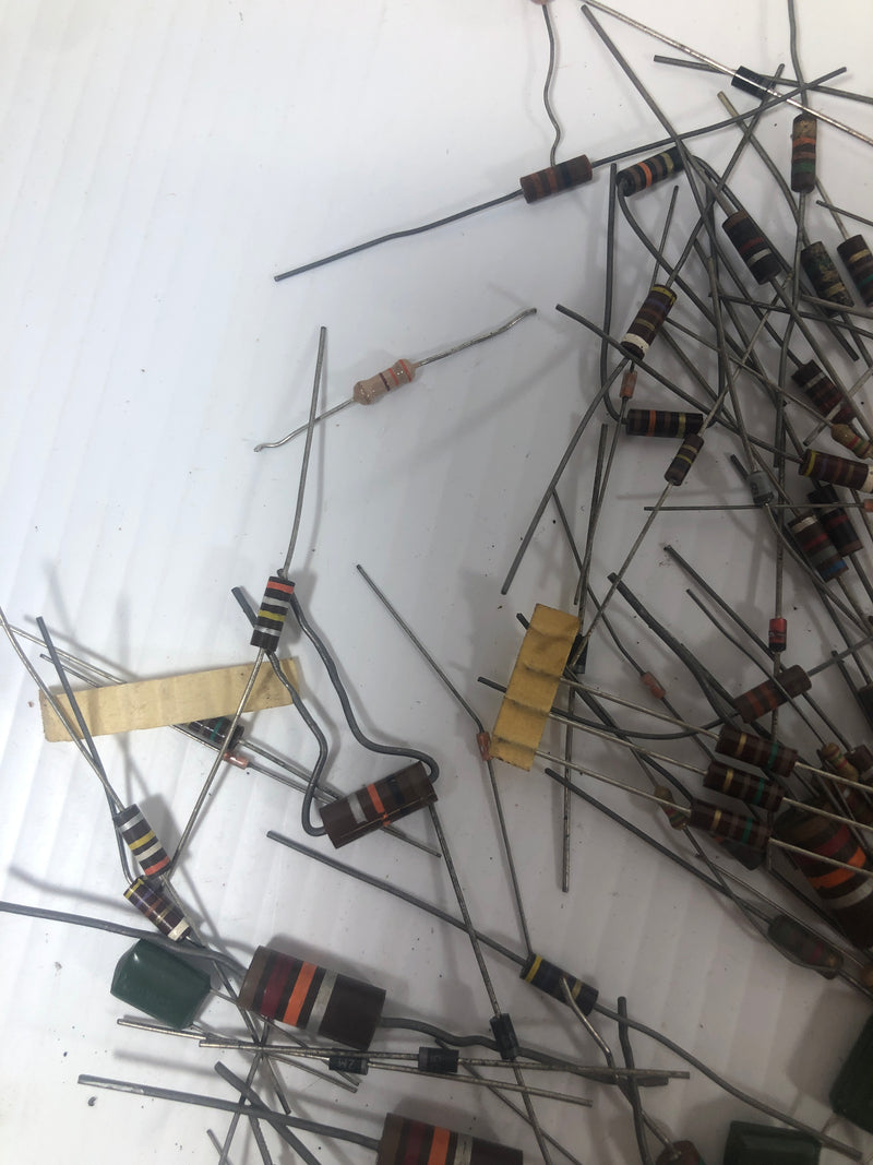 Mixed Lot of Resistors and Capacitors