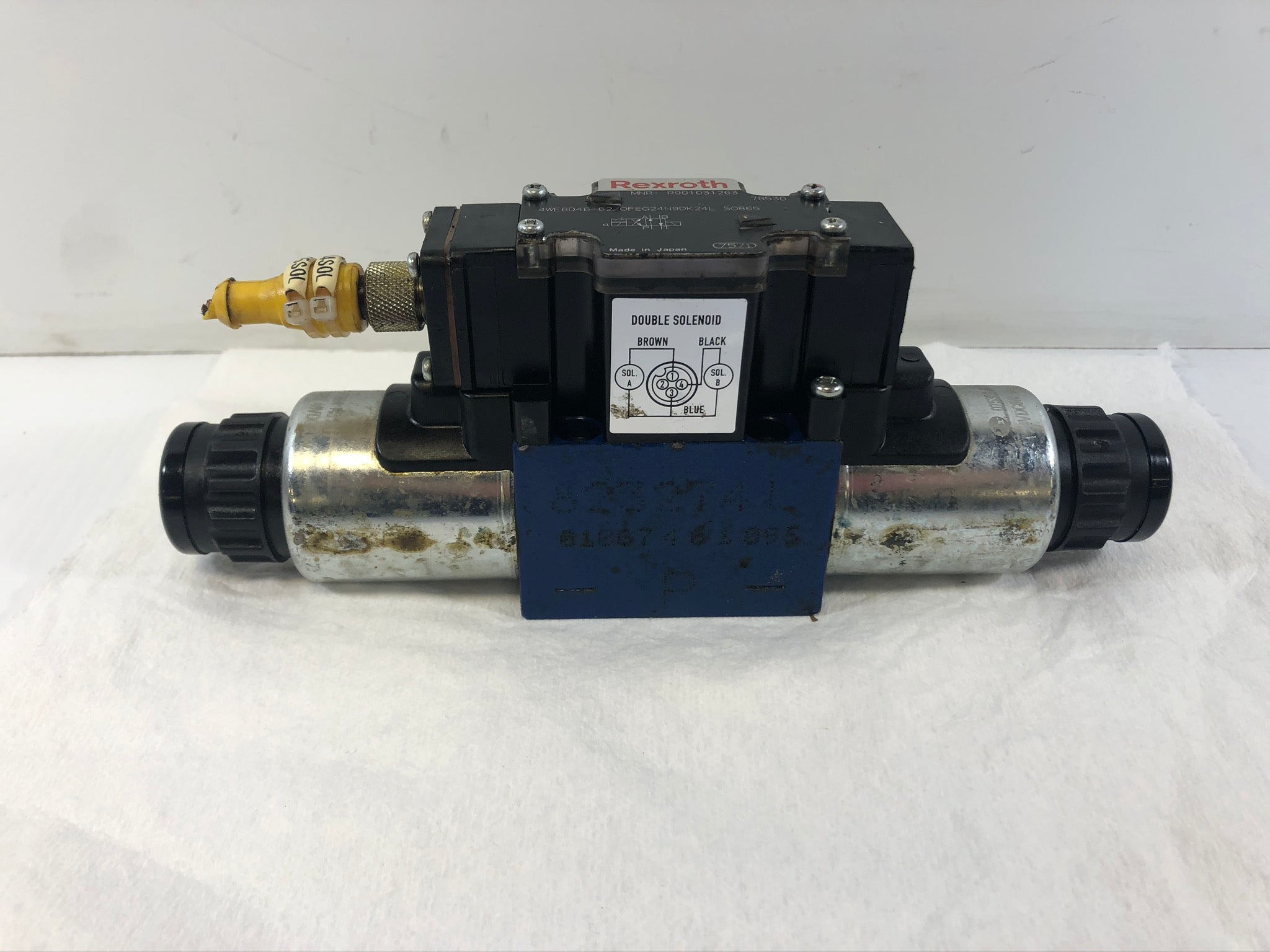 Rexroth 4WE6D46-62/OFEG24N9DK24L SO865 Double Solenoid Valve