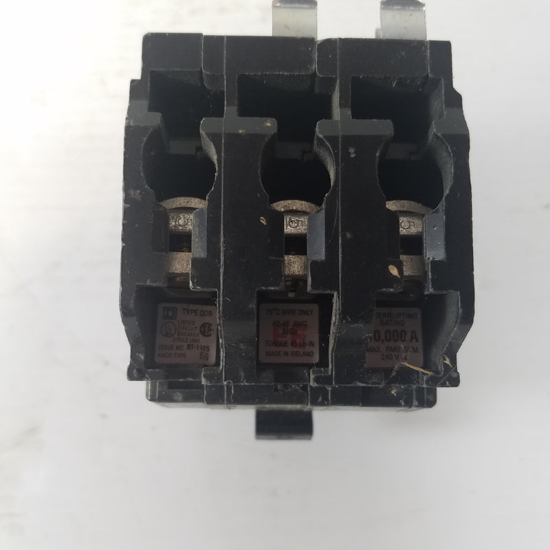 Square D QOB 3 Pole 40A HCAR Circuit Breaker