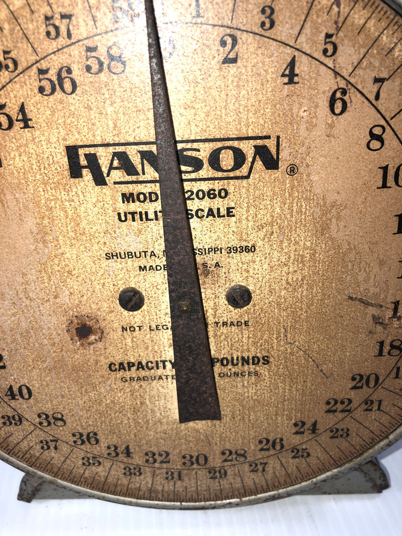 Vintage Hanson Utility Scale Model 2060 Functional Industrial