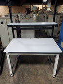 Workstation Work Table - Adjustable Legs - With Working Lights