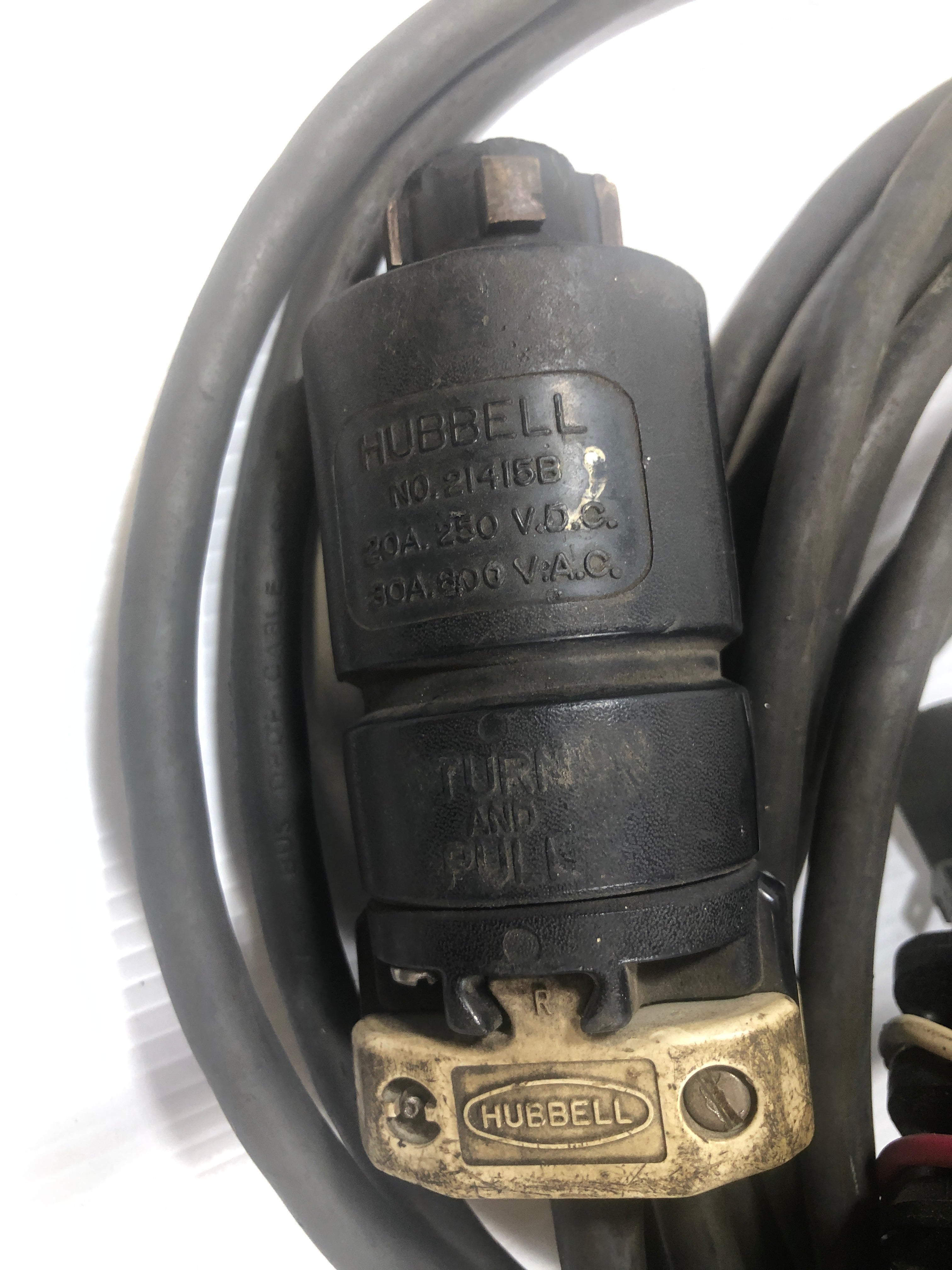 Allen-Bradley 350-BAV-B Reversing Drum Switch with Hubbell 21415B and Cable
