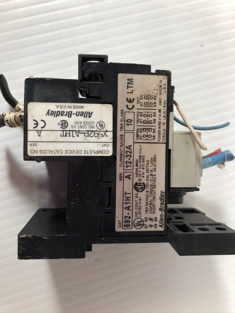 Allen-Bradley 592-A1HT SMP-1 Overload Relay 193-BPM2 Series A X592P-A1HT