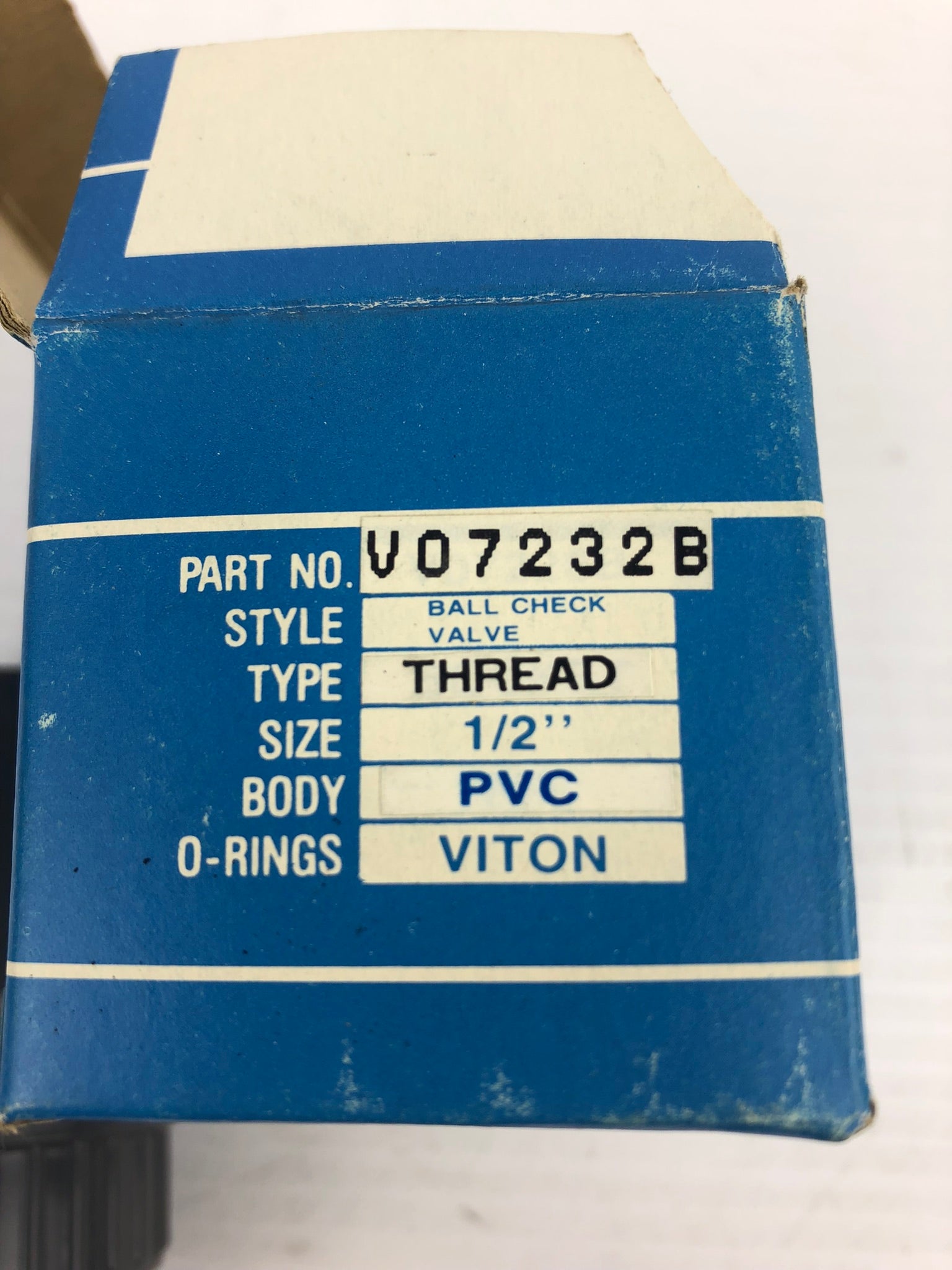 Colonial V07232B Ball Check Valve 1/2" PVC