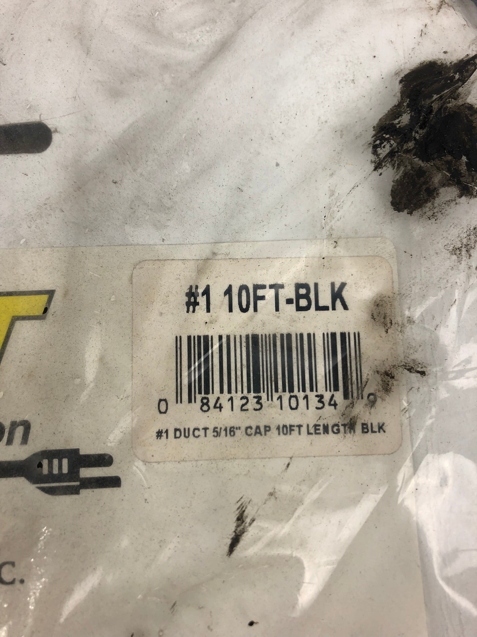 Geist #1 Duct 5/16" Cap 10 FT Length Black Cable Cover