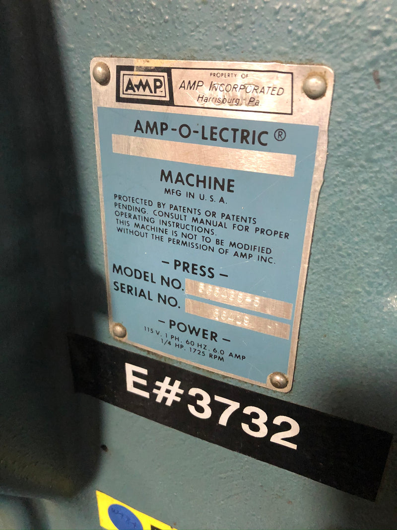 Amp Amp-O-Lectric 565435-5 Wire Terminating Crimper Press Machine