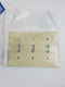 Leviton 80711-I Ivory 3G STD Toggle Wallplate Thermoplastic (Box of 10)