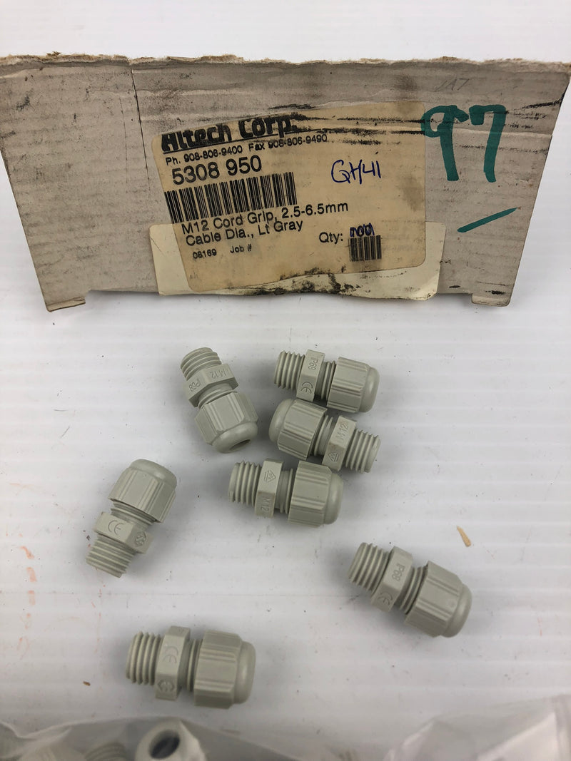 Altech Corp 5308 950 M12 Cord Grip 2.5-6.5mm Cable Connectors - Lot of 141