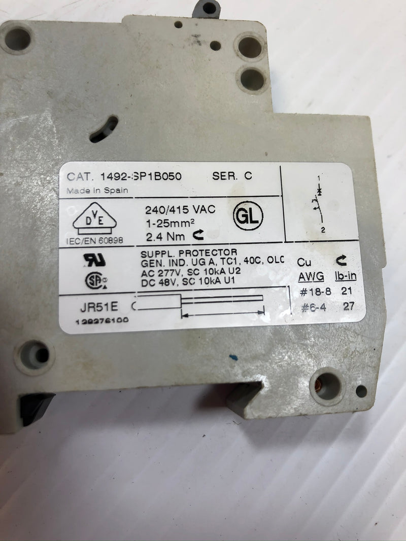 Allen-Bradley 1492-SP1B050 Series C 5 Amp Circuit Breaker