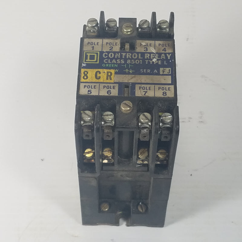 Square D Control Relay Class 8501 Type L0-80 Series A FJ