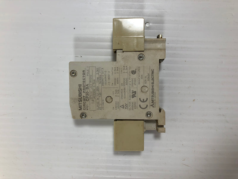 Mitsubishi CP30-BA-1A Circuit Protector 1A 1P 220VAC 2.5kA 50/60 Hz