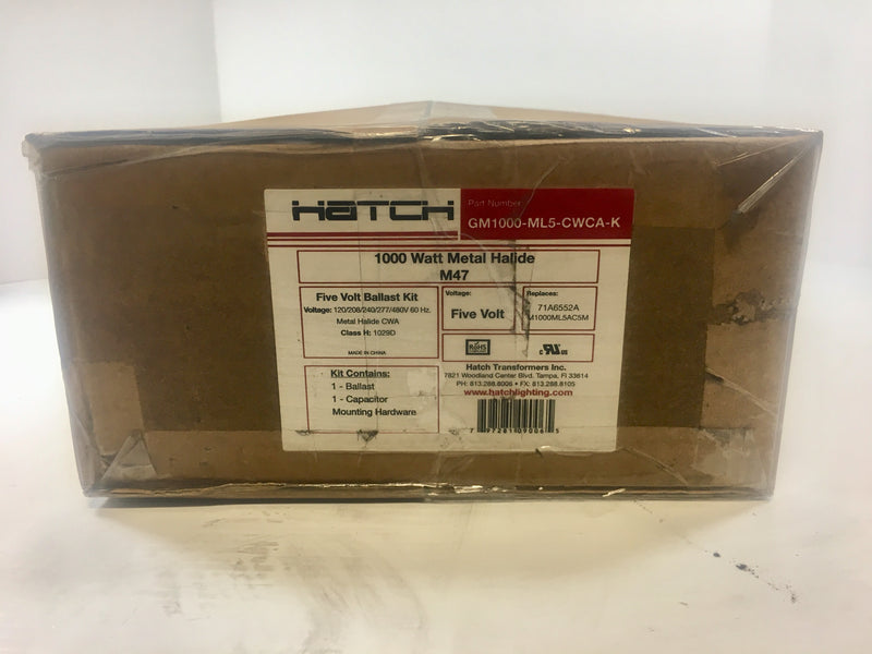 Hatch Ballast Metal Halide 1000W GM1000-ML5-CWCA-K