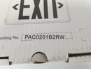 LED Universal Exit Sign PAC0201B2RW with Battery Backup