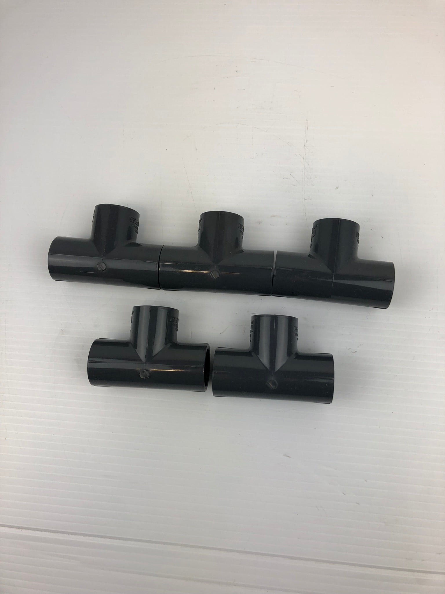 Spears 801-007 Tee Fitting 3/4" Gray Socket SCH80 D2487 (Lot of 5)