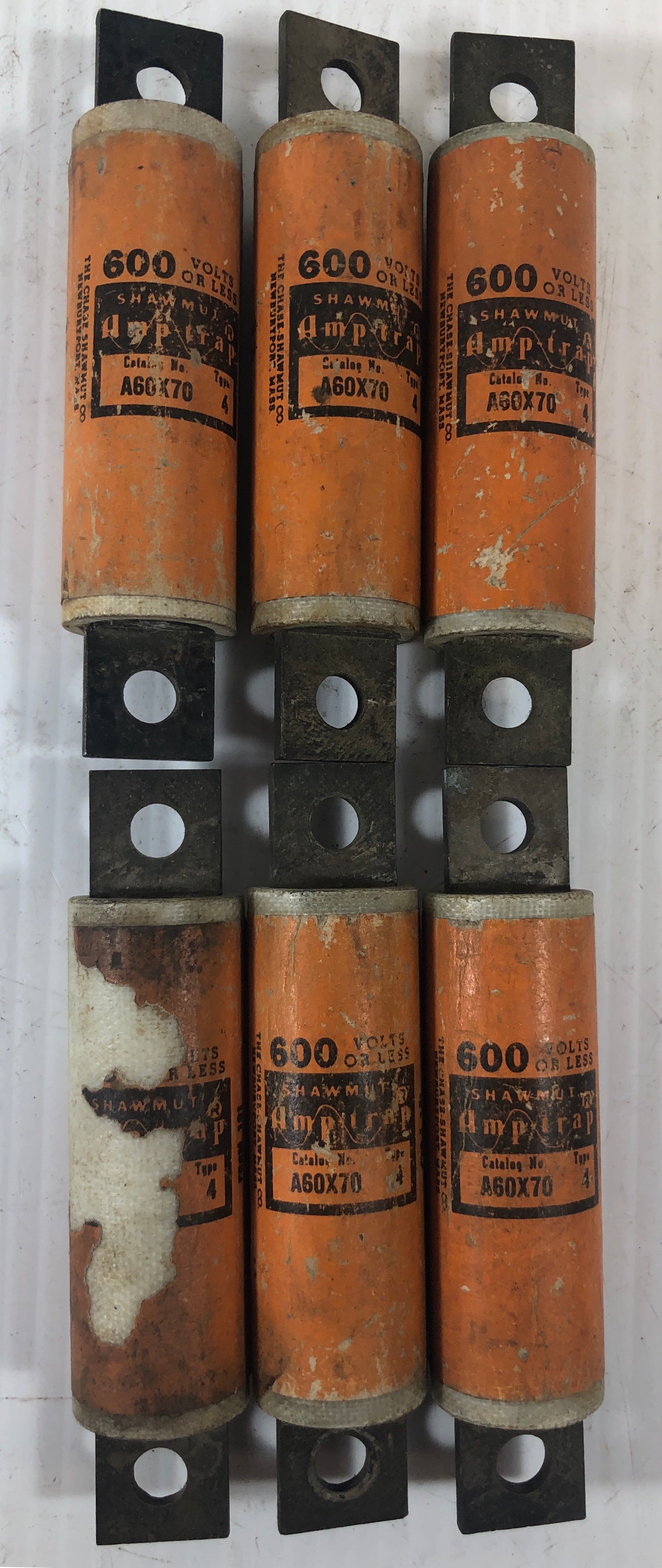 Shawmut Amptrap A60X70 Type 4 Fuse - Lot of 6