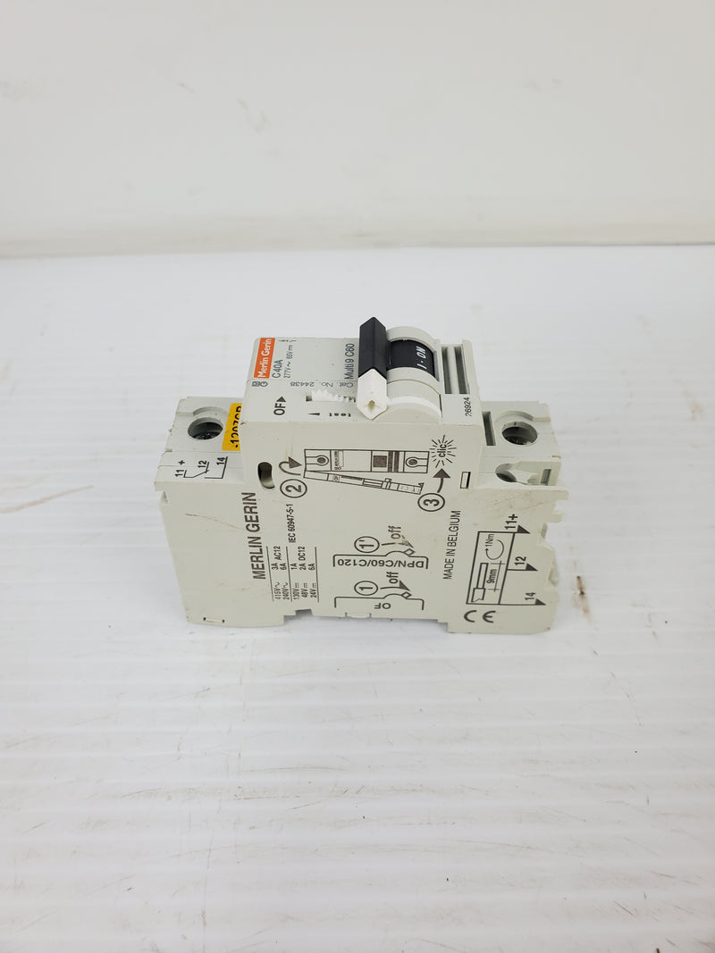 Merlin Gerin C40A Circuit Breaker 24438 277V-65V