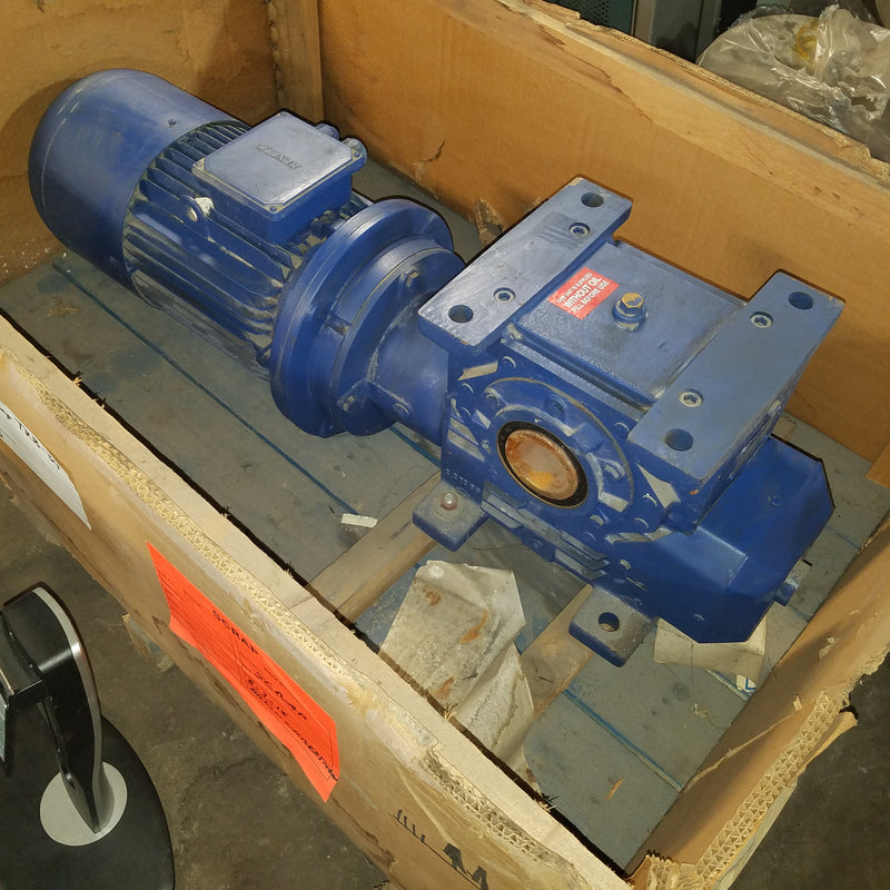 Renold AGM 132M 4-16 10HP 3 Phase Gear Motor with WMU4 Gearbox