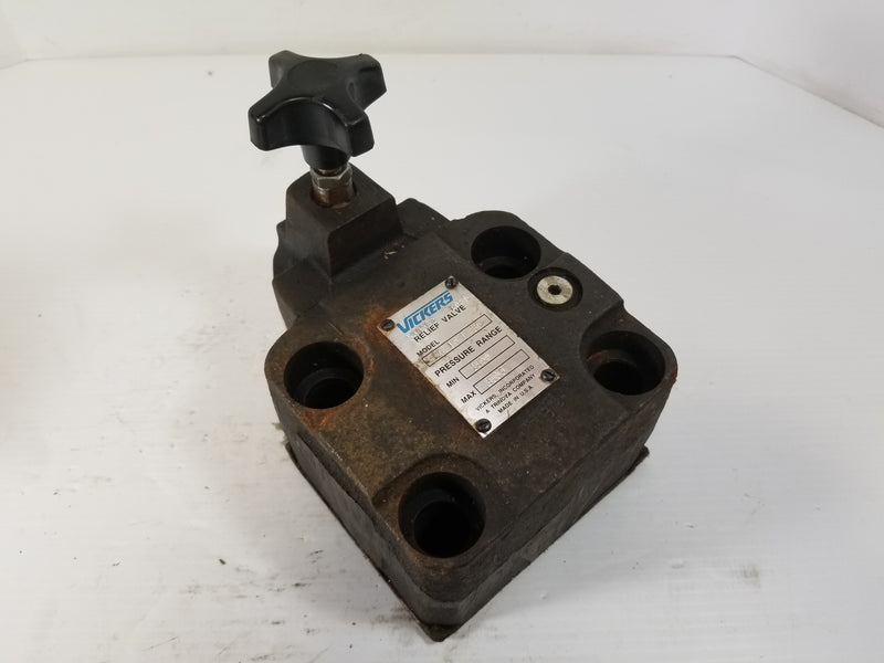 Vickers CG 10 F 30 Hydraulic Relief Valve