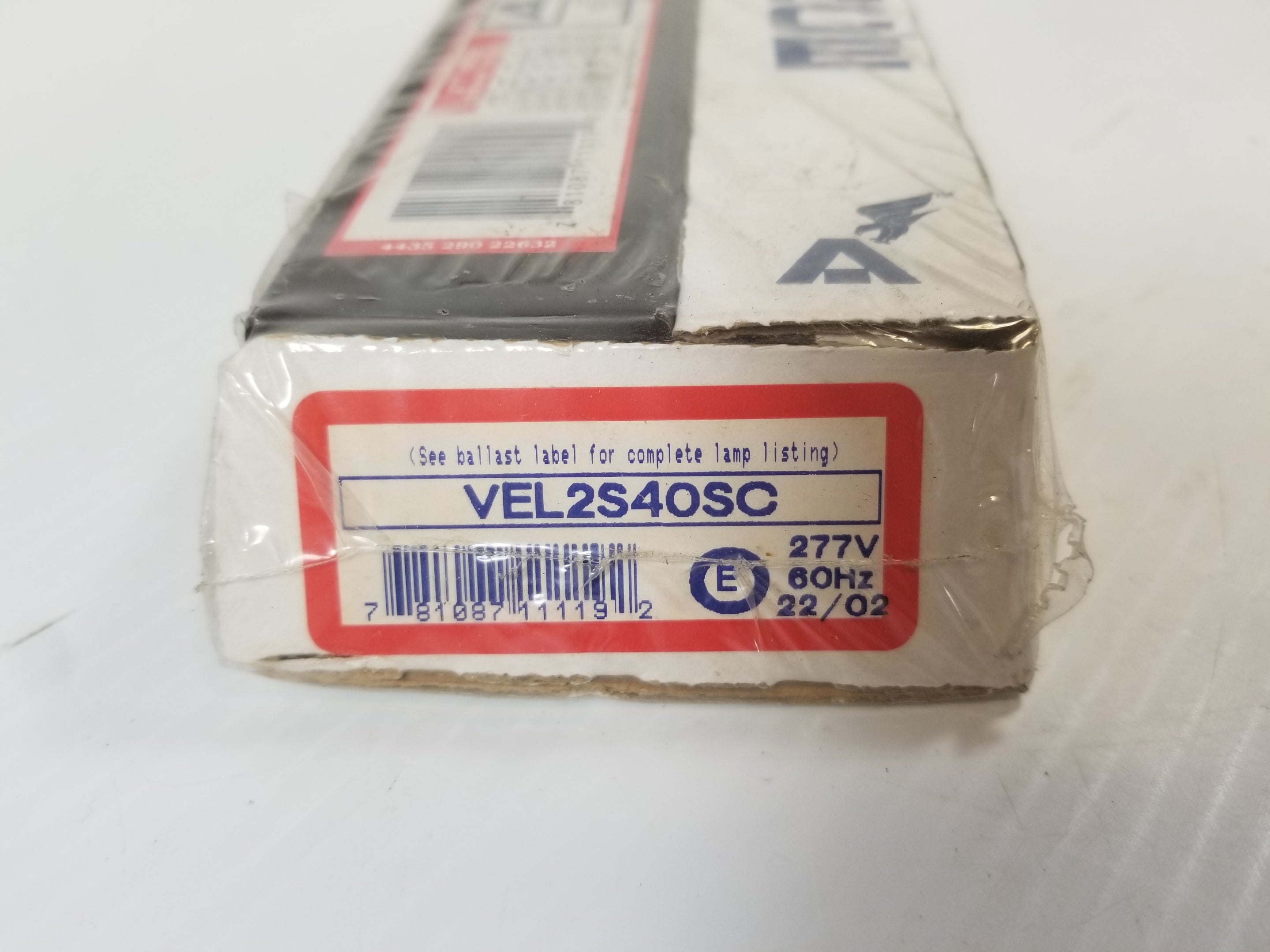 Advance VEL2S4OSC Rapid-Start Electronic Ballast 277VAC 0.25A 60Hz