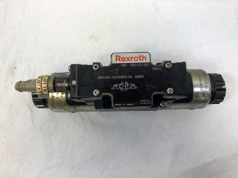 Rexroth Hydraulic Solenoid Valve 4WE6J62-EG24N9DK24L SO865