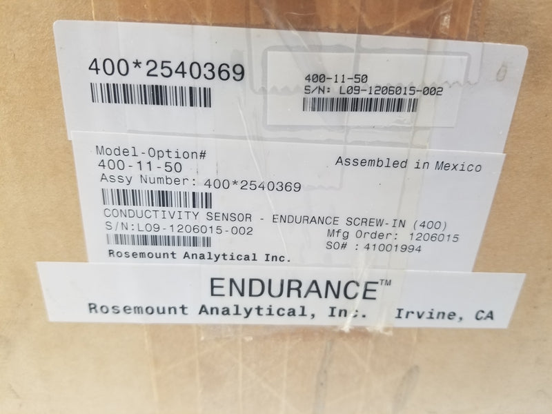 Endurance 400-11-50 Analytical Conductivity Sensor