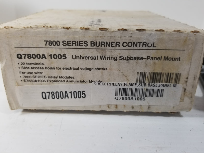 Honeywell Q7800A1005 7800 Series Universal Wiring Subbase Panel Mount