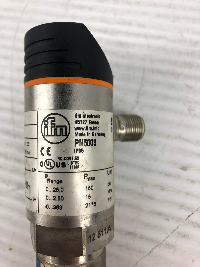 IFM PN5003 Electric Pressure Sensor with Fitting