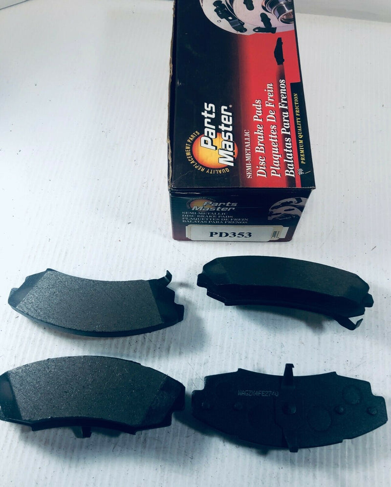 Parts Master Semi-Metallic Brake Pads MD353 PD353