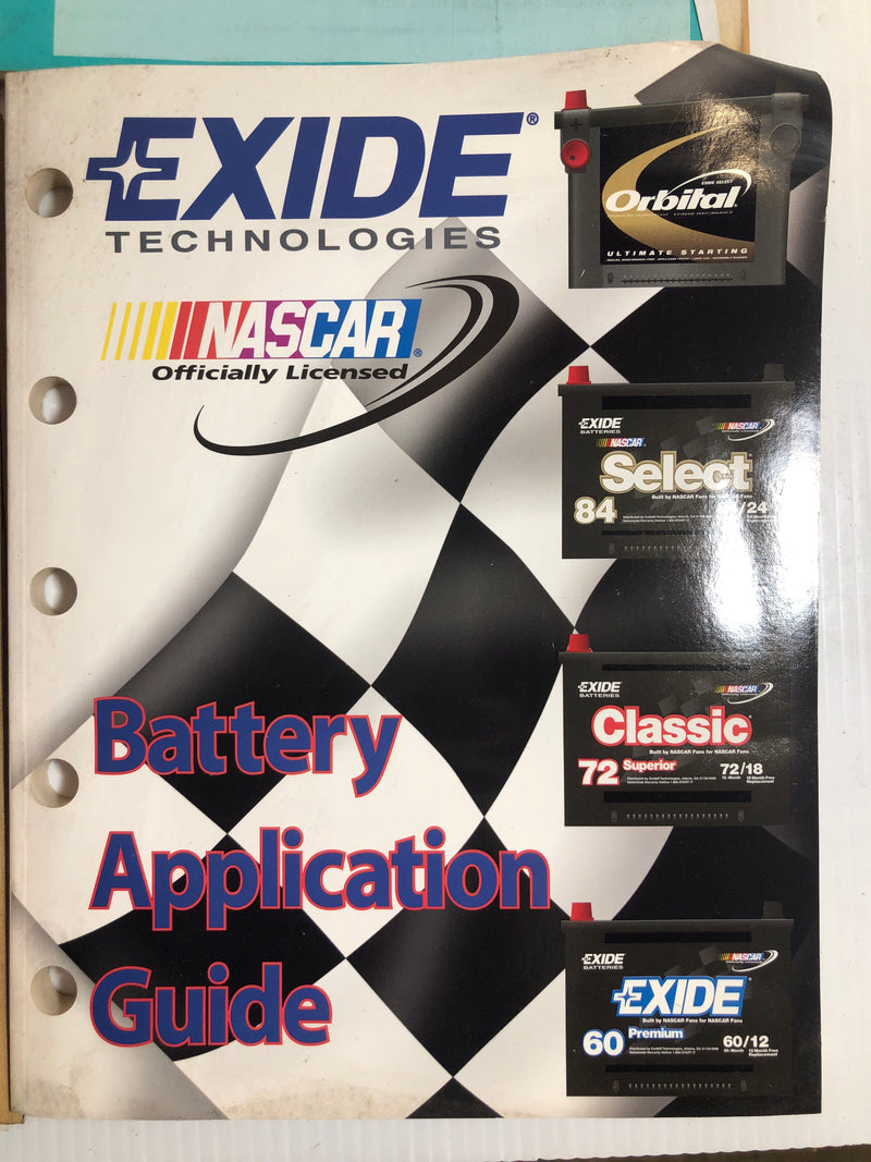 Exide Batteries Motorcycle & Power Sport Guide and Application Guides 2002 2008