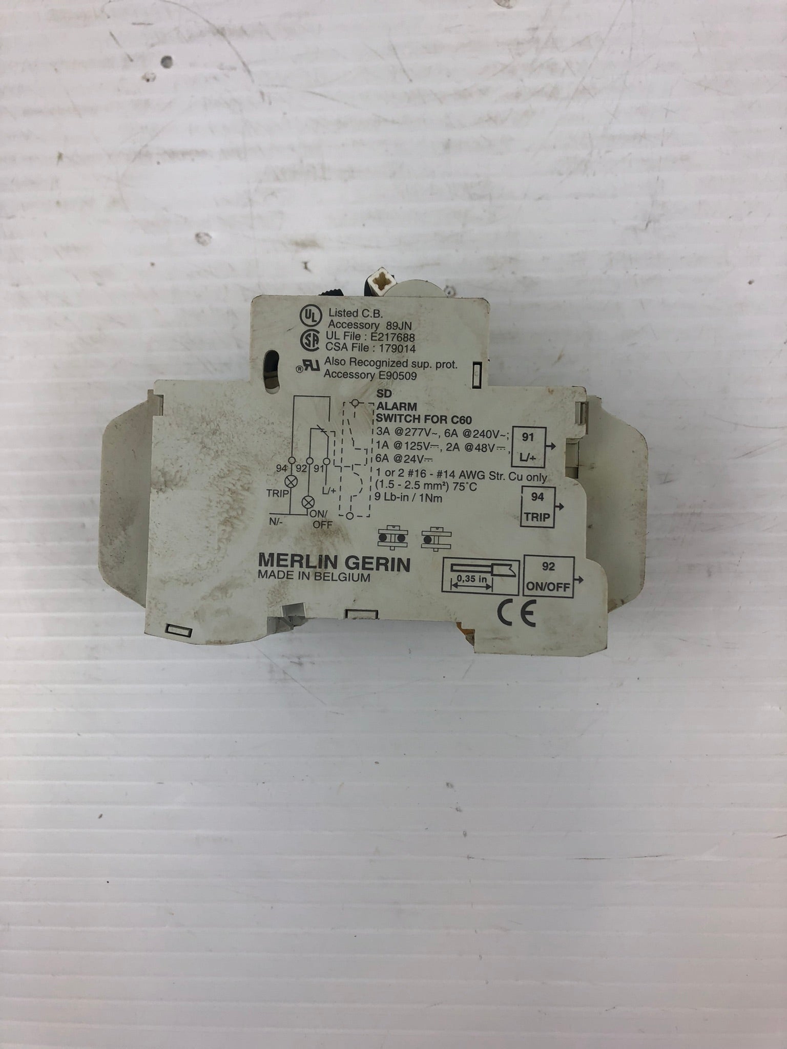 Merlin Gerin C10A Circuit Breaker Protector 240V~125V 10A 2P 60144