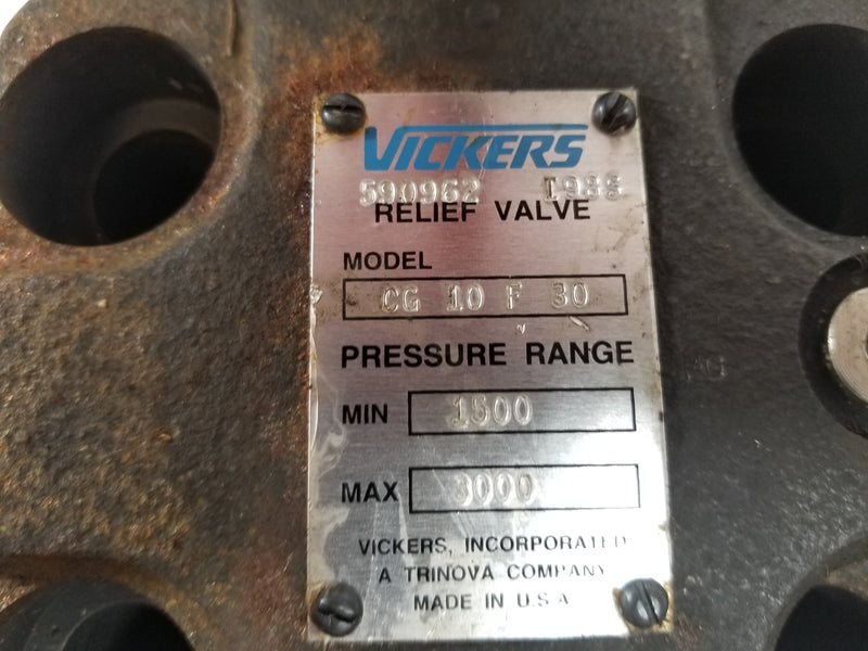 Vickers CG 10 F 30 Hydraulic Relief Valve