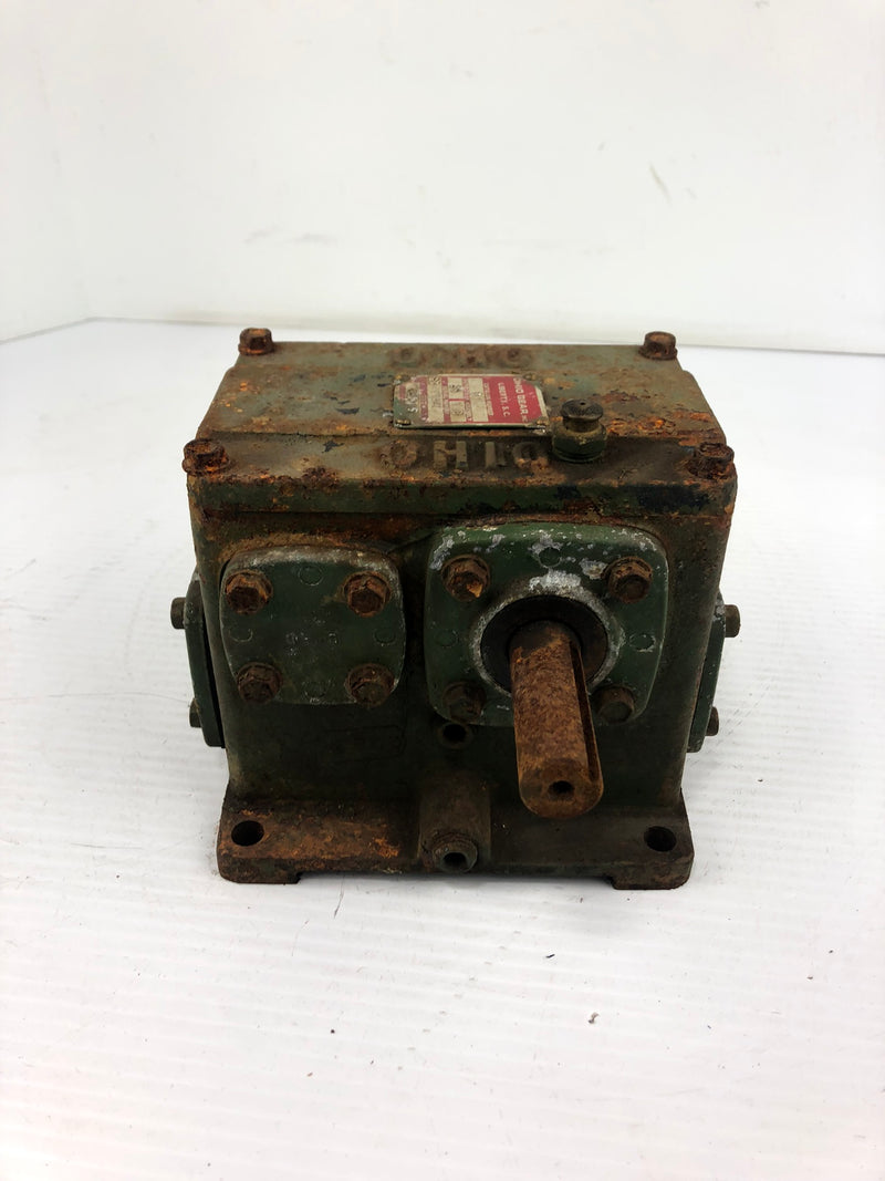 Ohio Gear D1 Gear Reducer Box Ratio to 1 25, Assembly B