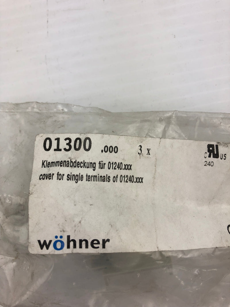 Wohner 01300 Cover for Single Terminals - Bag of 3