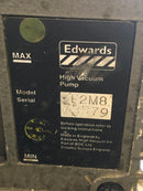 Edwards 2 Stage High Vacuum Pump E2M8 GE 1 HP Motor 5KCR47UG26BT