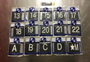 SCS-AIM Elevator Letters and Numbers Set Ceramic 4.5"
