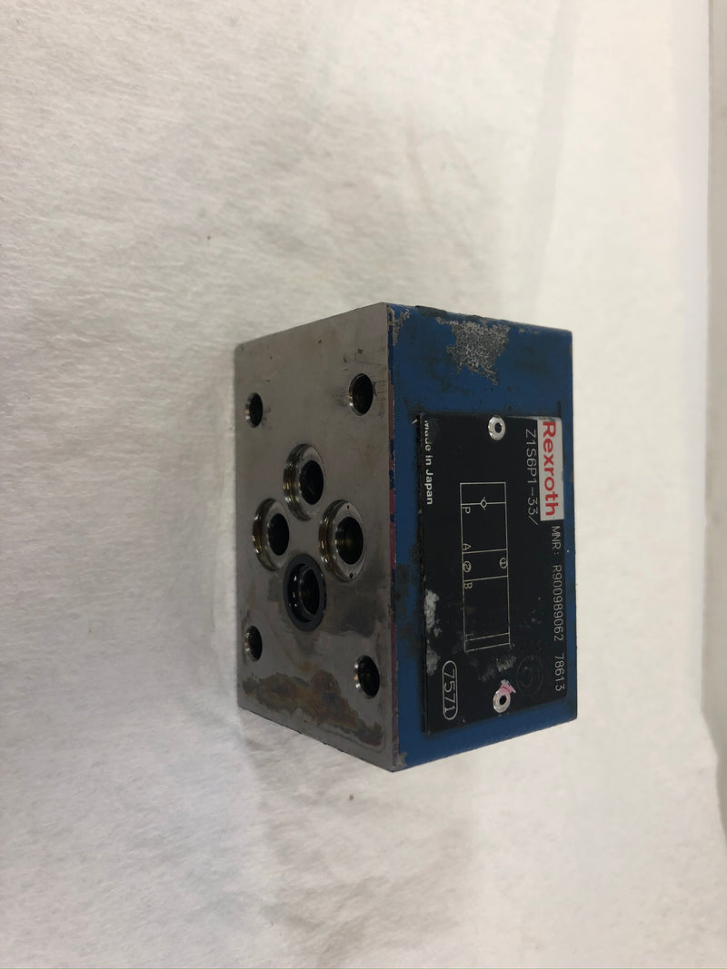 Rexroth Hydraulic Block Valve Z1S6P1-33/