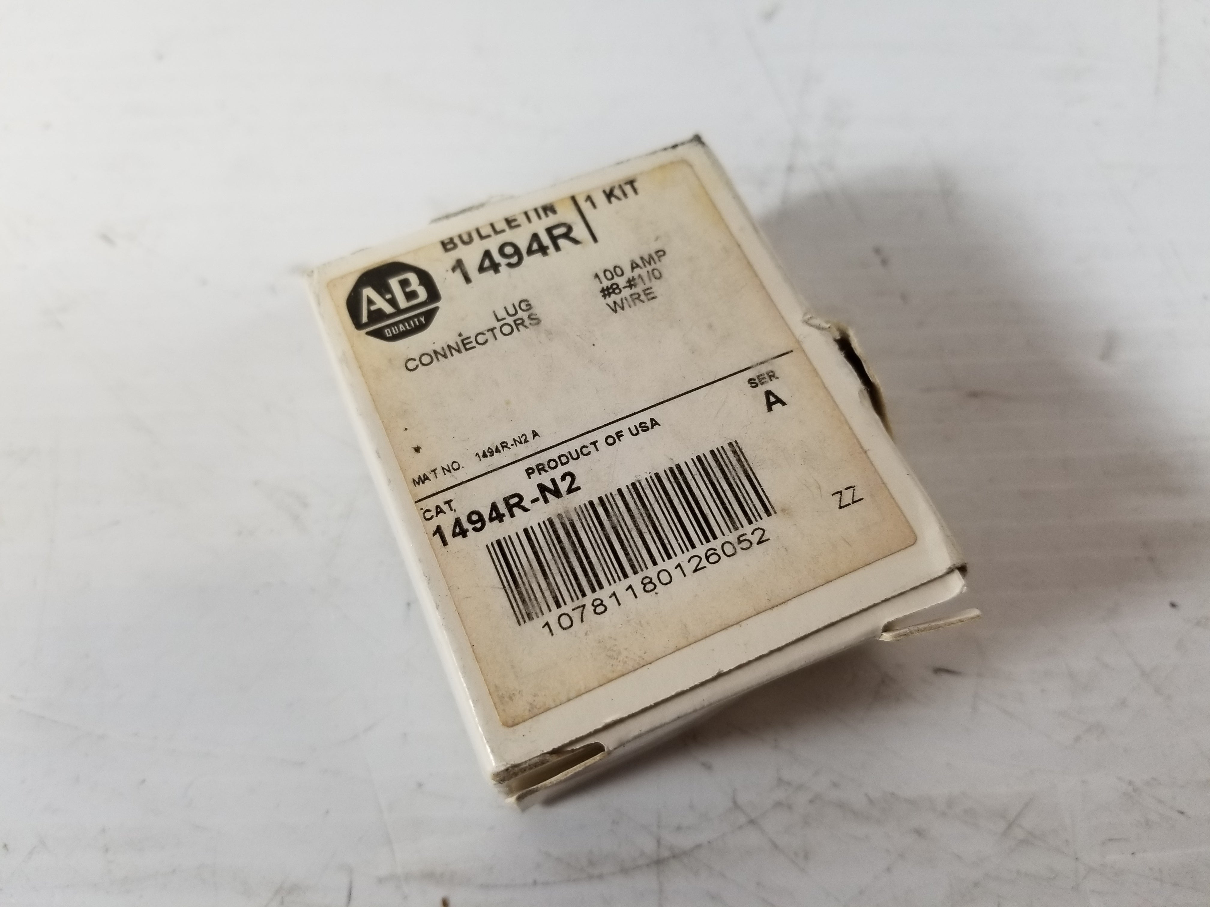Allen-Bradley 1494R-N2 100A Lug Connectors 3-Pack