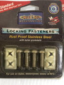 Cruiser Accessories 81230 Rust Proof Locking Fasteners Standard Lot of 10