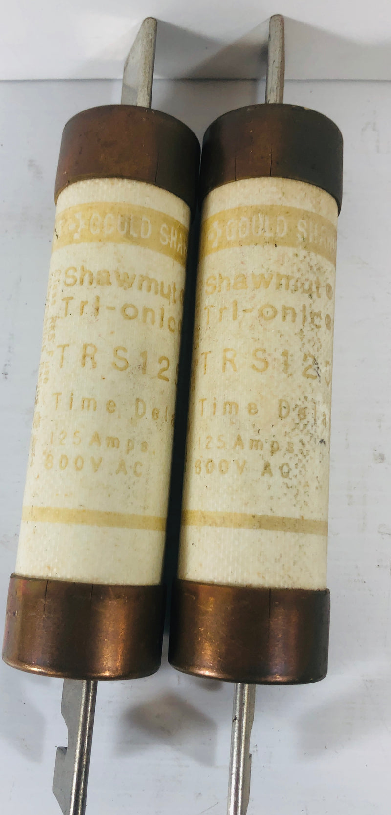 Gould Shawmut Tri-Onic Fuse TRS125 (Lot of 2)