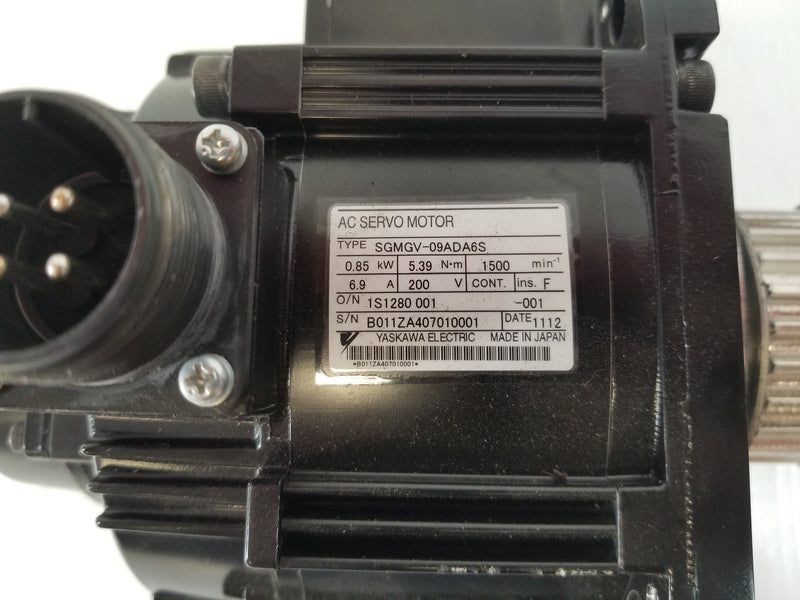 Yaskawa SGMGV-09ADA6S 0.85kW Servo Motor