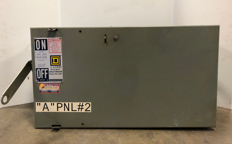 Square D PBLA36400GN I-Line Busway Circuit Breaker Plug-In Unit 3P 4W 400A 600V