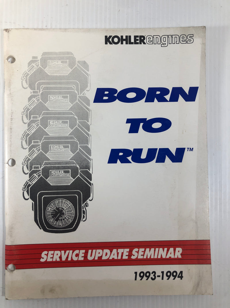 Kohler Engines Service Updates '93-94 Single Cylinder Service Manual