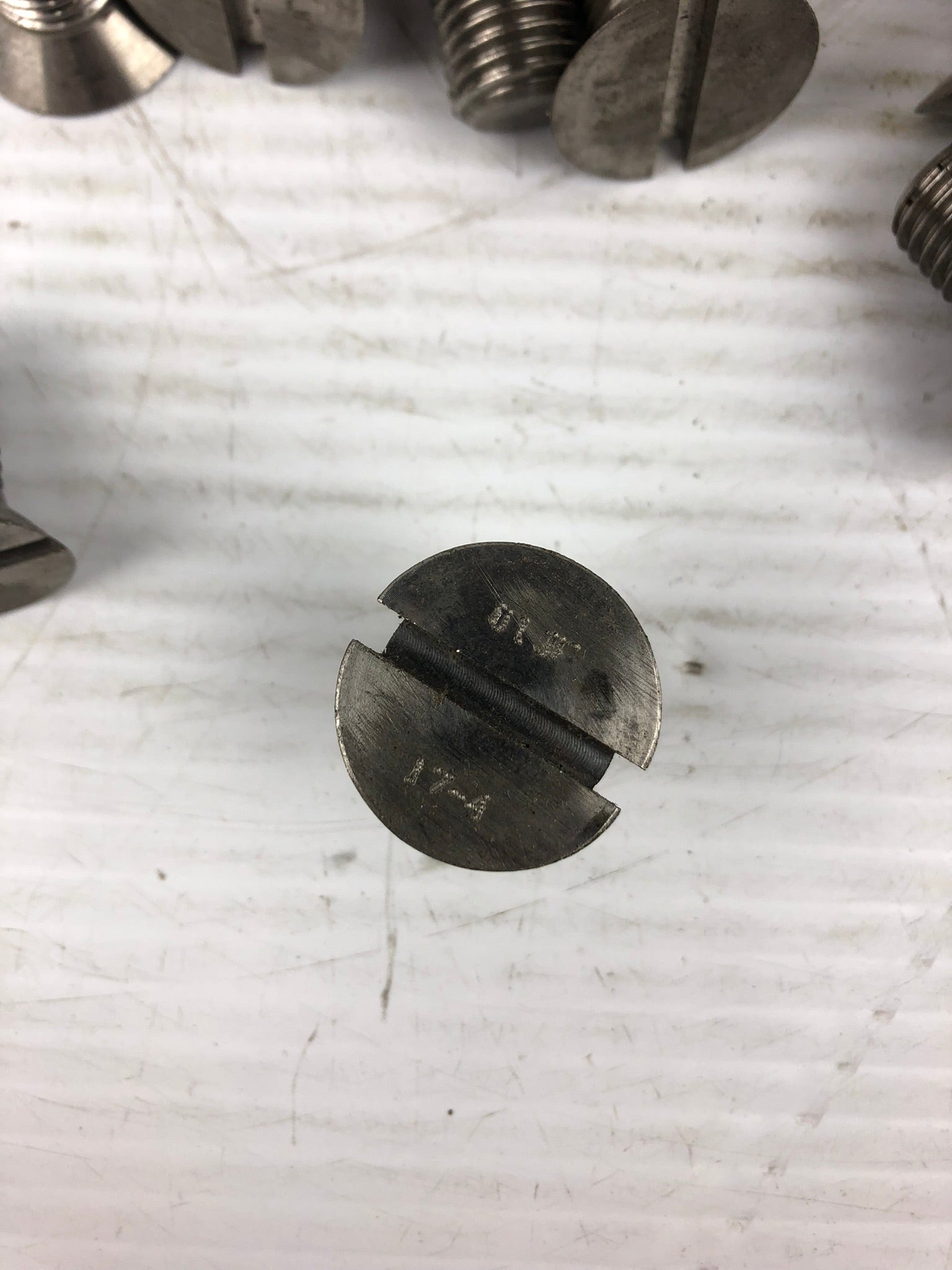 EA 1505705 Slotted Flat Head Machine Screw M16-6G x 30.0LG - Lot of 27