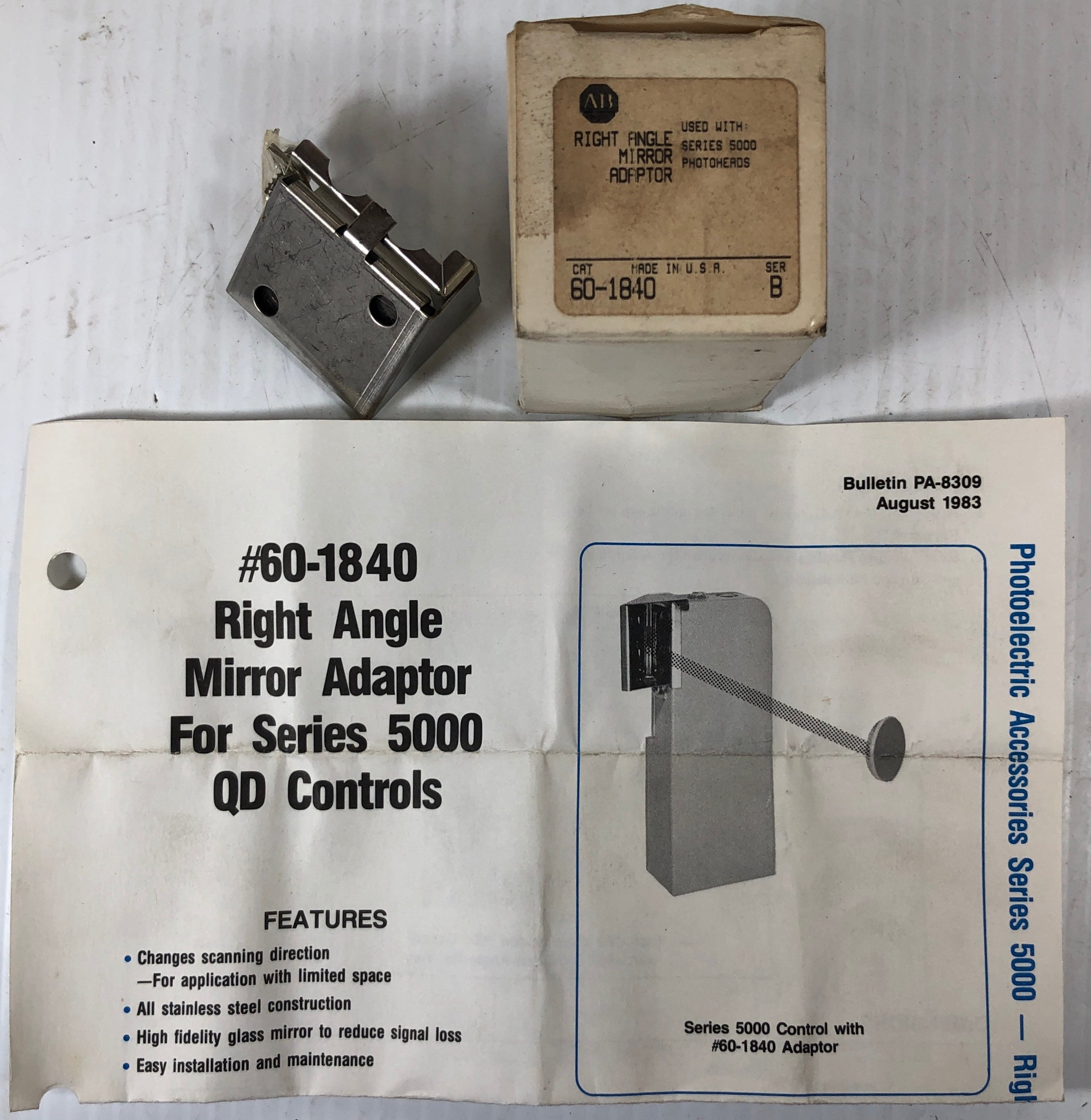 Allen-Bradley 60-1840 Right Angle Mirror Adaptor Series B