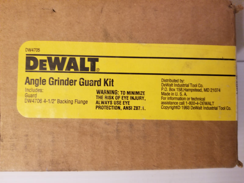 Dewalt DW4705 Angle Grinder Guard Kit DW4706 4-1/2" Backing Flange