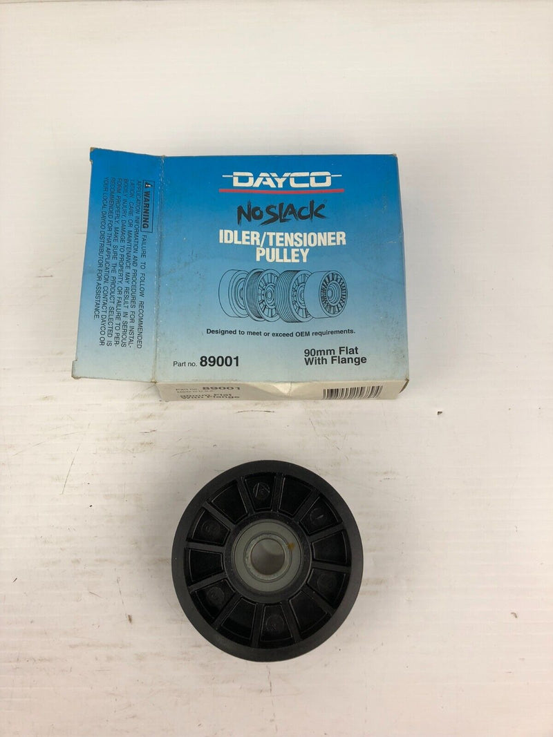 Dayco 89001 No Clack Idler/Tensioner Pulley 90mm Flat with Flange